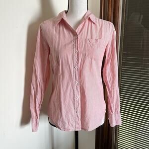 Equipment | Red and White Striped Button Down Size XS